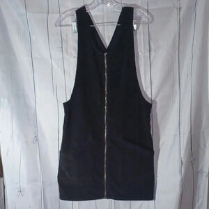 SO corduroy full zip bib jumper grunge sleeveless 90’s style dress